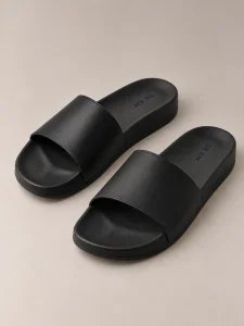 Dép quai ngang đen Đế Êm